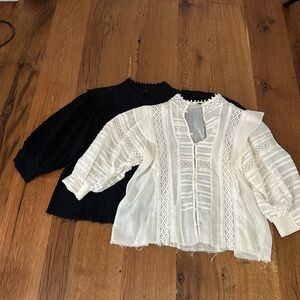 Free people cropped pendent blouses